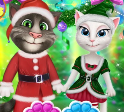 Play New Year Party Talking Tom And Angela Game