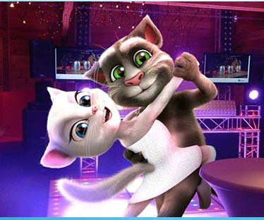 Play Talking Tom and Angela Dance Game