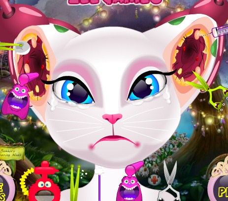 Play Talking Angela Nasty Ear Infection Game
