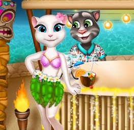 Play Tom And Angela Tiki Party Game