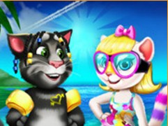 Play Angela And Tom Beach Vacation Game